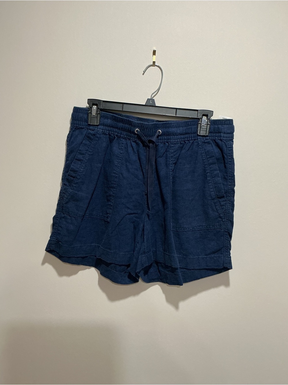Nautica Navy Blue Drawstring Women’s Bermuda Shorts size medium